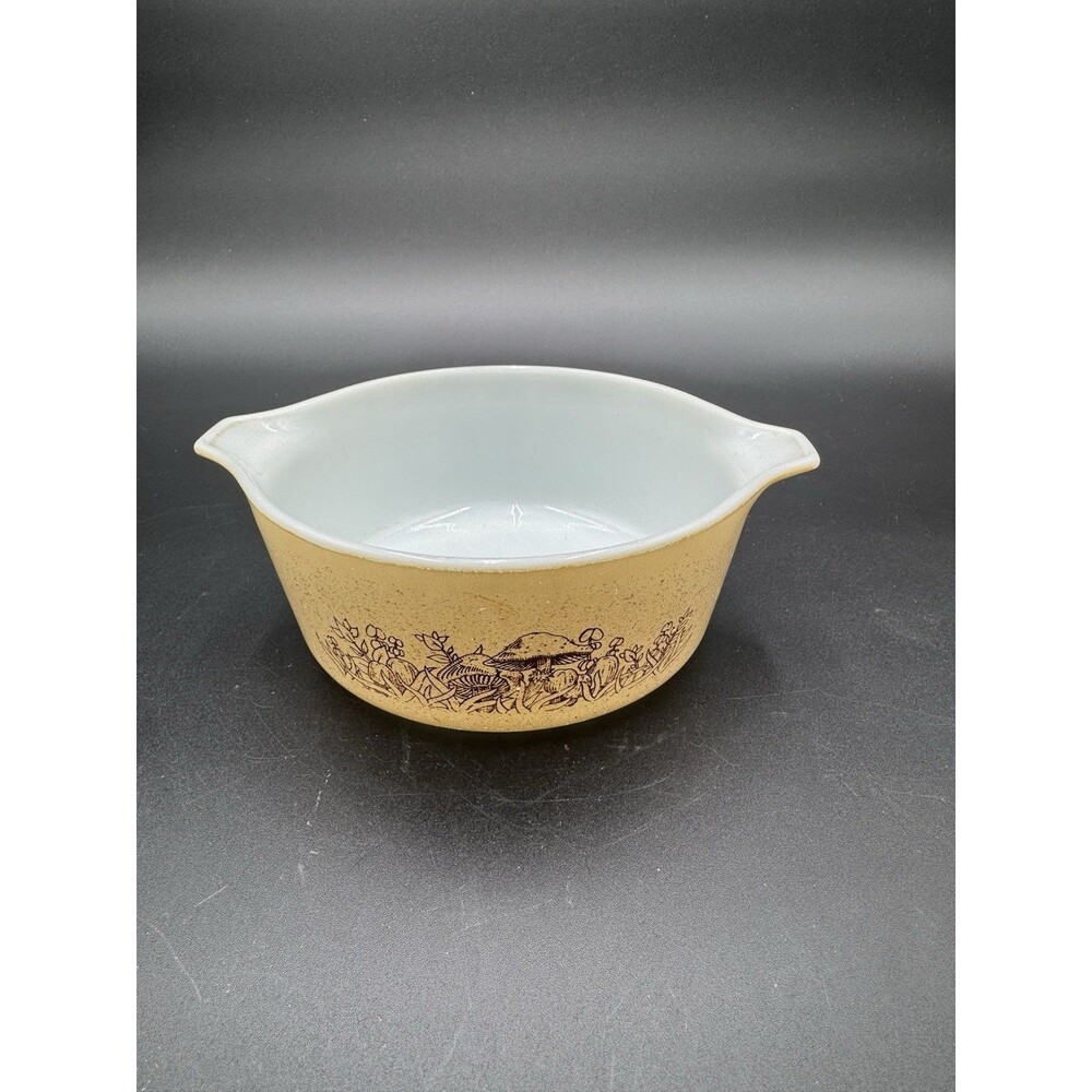 pyrex mushroom casserole dish
